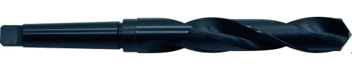 PTG 434501900 PROFILINE-ECOTEC HSS Spiralbohrer mit Morsekegel, DIN 345, Typ N, Rechts, Schwarze Ausführung, 118° Spitzenwinkel, 19mm Nenn-Durchmesser, 135mm Flötenlänge, 233mm Länge