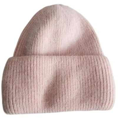 JosuE Damenmützen Winter Hält Warmes Stricken Solide Mütze Freizeit,One Size