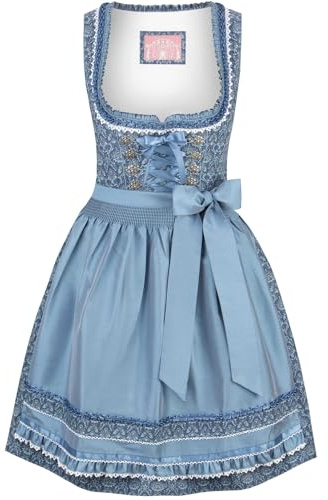 Wiesnwuid Damen Ruby Mini Dirndl, Blau, 40 EU
