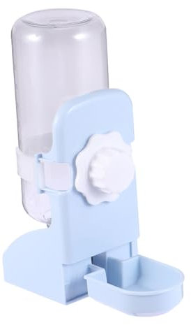 MERRYHAPY Distributeur Eau à Gravité Suspendu pour Chat Bleu Station Eau pour Animaux De Compagnie Abreuvoir Suspendu