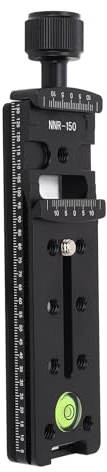 150mm Nodal Slide Double Dovetail Focusing Rail Plate with Metal Quick Release Clamp for Camera Panoramic Panorama Close Up Macro Shoot fit