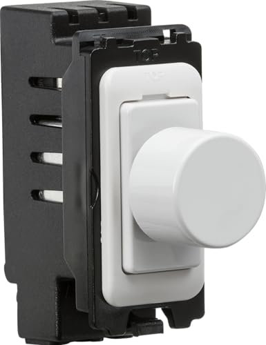 Knightsbridge 5-400W (5-150W LED) 2-Way Intelligent Dimmer Module (Grid or Plate Mounting)
