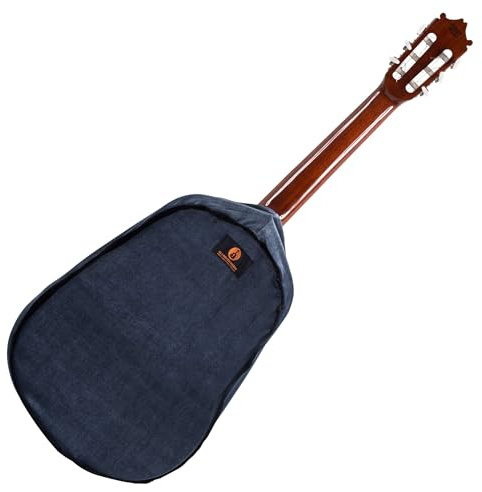 Alba Guitar Dust Cover - Custodia protettiva blu per chitarre classiche, rivestimento in velluto antipolvere per chitarre acustiche e chitarre elettriche