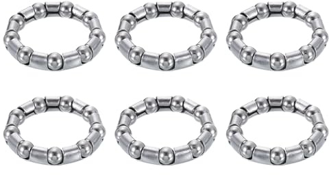 QUARKZMAN 6 Stück Kugellagerkäfige für Tretlager Fahrrad, 45mmx31mm(ADxID) Kugelring für Innenlager, Radlagerhalter und Nabe