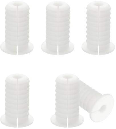 PATIKIL Wall Grommets for Cables 3/4, 6 Pcs Cable Routing Kit Silicone Hole Grommet Feed Through Bushing for Ethernet Accessories with 0.28 (7mm) Hole, White