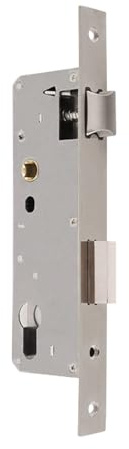 ACESOME Stainless Steel Mortice Lock, 55mm / 2.17in Door Lock for Internal Door, Single-Point Mortice Deadlock, Aluminum Mortise Locks for Aluminium,Wooden Doors (8540)