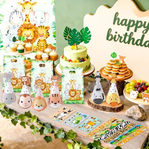 BACH AND BOOZY jungla safari detalles fiesta cumpleaños infantiles regalos | jungla safari detalles fiesta cumpleaños infantiles regalos animales bolsitas fiesta detalles invitados bolsas regalo