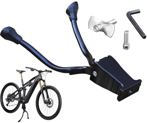 Fahrradständer mit Doppelbeinen, Mittelhalterung für Fahrräder mit Doppelbeinen, Metallgestell-Zubehör, stabiler Ständer für Parken, Radfahren, Outdoor, Rennen, Sport, Pendeln