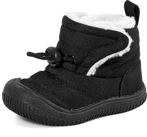 MASOCIO Baby pojkar flickor vinter varma stövlar småbarn barn tossor halkskydd gummi första promenadskor