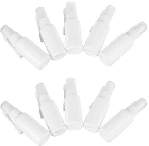 GARVALON 10 piezas Botellas Spray Nasal Recargables con Varilla Larga Giratoria para Limpieza Nasal Familiar y Pulverización Oral