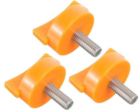 Veemoon Accessoires pour Presse-Agrumes Électrique Lot de 3 Vis de Serrage en Plastique Orange pour Extracteur de Jus Pièces Détachées Compatibles Presse-Agrumes Manuel Maintien