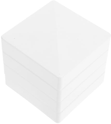 FUNNETOYU Tapas de Plástico Abs para Postes de Cerca de 75mm, Resistentes al Agua y Fáciles de Instalar, Diseño Simple y Elegante para Uso Exterior en Buzones y Cercados