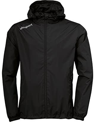Uhlsport Essential Rain Jacket Chaqueta Impermeable Para Hombre, Hombre, negro/blanco, L