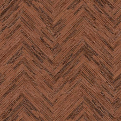 Papier peint imitation bois Papier peint effet bois Tapisserie imitation bois Papier peint intissé Marron Métallique 370513 | Papier peint pas cher