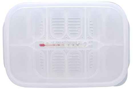 Reptilienzuchtbox mit Thermometer, Eierinkubator-Brutbox zum Brüten von Gecko-Eidechsenschlangen und Anderen Reptilien