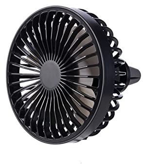 iSpchen Autolüfter USB Lüfter Auto Entlüftung ventilator mit Vent Clip Universelle 360°Drehung Mini USB Ventilator mit 3 Windgeschwindigkeit KFZ Lüfter Kühlung Auto Klimaanlage Kühlluftventilator