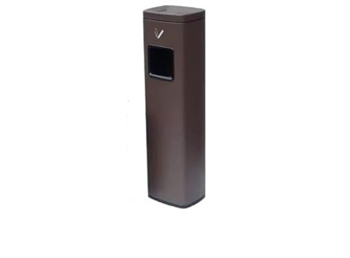 GLigeT Garbage Cans Stainless Steel Ash Pillar Hotel Smoking Area Cigarette Extinguisher Elevator Ashtray Outdoor Ashtray Trash Can Integrated Outside Trash Bin (Color : E)