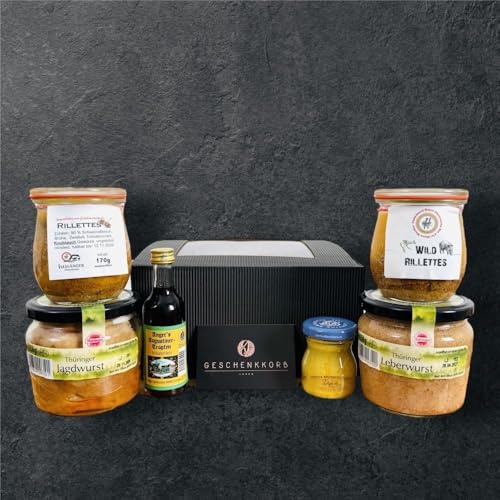 Kräftige Wurstkiste | Geschenkkorb mit herzhaften Delikatessen | Perfektes Präsent für Genießer | Schöne Geschenkidee für Feinschmecker
