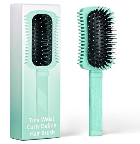 Curly Hair Brush Defining, Volume Curl Defining Brush for Effortlessly Detangling Shaping and Styling Women's Curls, Waves & Coils, Curly Hair Products, Reduce Frizz