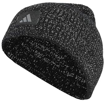 Adidas Unisex RUNxCLIMAWARM Beanie, Black/Reflective Silver, XL