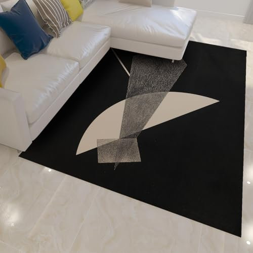 LANDERSION Grüner Pflanzenbaum Großflächenteppich Outdoor-Landschaft Terrassenteppich moderner Minimalismus großer Teppich Nicht haarend niedrigflorige Wohnzimmerteppiche 140x200cm