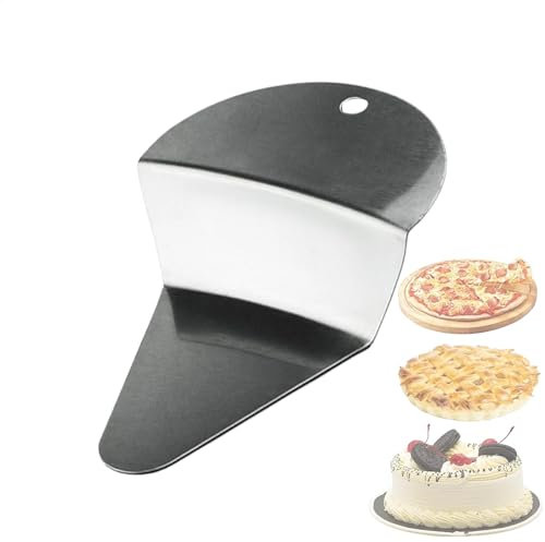 Pala de pizza profesional para postres | Paleta para tartas y pasteles de acero inoxidable, espátula triangular para tartas, multiusos