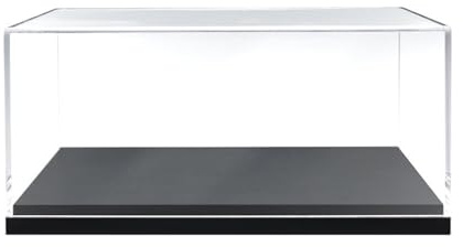 Acryl-Vitrine für Modellautos im Maßstab 1/18, stapelbar, staubdicht, mit Sockel für Sammlerstücke und Actionfiguren