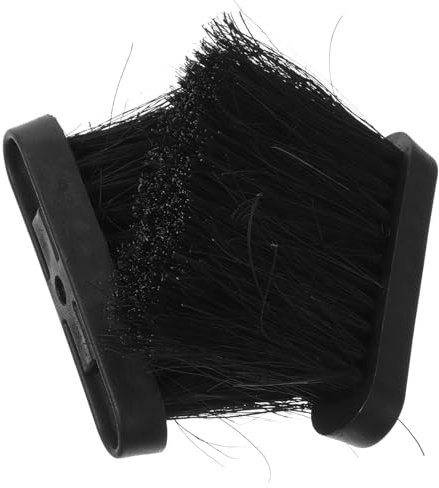 ABOOFAN 2 Pezzi Testine di Ricambio per Scopa da Caminetto in Plastica e Sisal Nero Potente Capacità di Pulizia e Contenitore per Cenere per Uso Quotidiano in Cucina e Davanzale