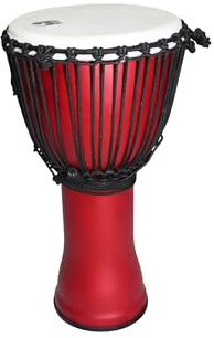 TOCA FREESTYLE ROPE TUNED DJEMBE MATTE RACING RED 12 SFDJ-12RR