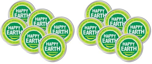 Happy Earth Crème Déodorante - Pour Hommes et Femmes - Déo - 100% Ingrédients Naturels & Végan - Bergamote - 45 gr (Lot de 2)