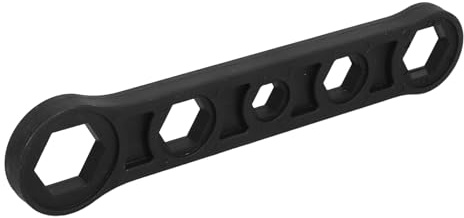 Luxshiny Ergonomic Black Radiator Spud Wrench with Plastic Handle for Precise Fit and Professional Use in Radiator Valve Repair and Home Maintenance