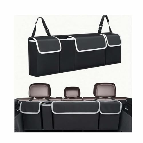 ILWIYRHNL Kofferraum Organizer für Opel Zafira Life S M L 2019-2020, Auto Rücksitz-Tasche mit 4 Großen Taschen, Hängende Kofferraumtasche für SUV & PKW