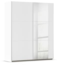 Rauch Möbel KRONACH, Schwebetürenschrank, Farbe Weiß, Breite 175 cm | Schrank, Mehrzweckschrank, 4-türig, Spiegel, 4 Schubladen, Zubehör Classic, für Schlafzimmer, Kinderzimmer, Babyzimmer, Flur