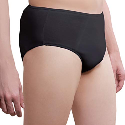 One-Wear Slip Uomo Monouso in Cotone, Nero XL 5 Pezzi, Intimo Maschile