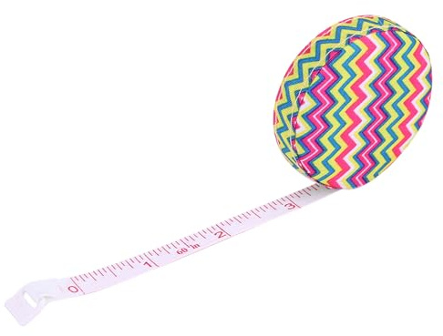 Hilitand Measure Tape 5.2cm/2in Accurate Measure Tape Dieting Measuring Tape Line Body Fitness Measuring Body Measurement Tailor Sewing Craft Cloth (Pink Ripple)