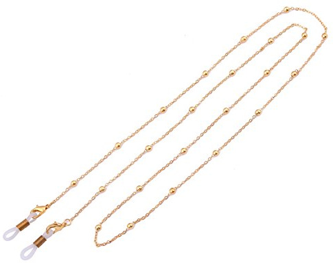 LIKGREAT Brillenkette für Damen, Perlenkette für Lesebrillen, Sonnenbrillen, Brillenhalter