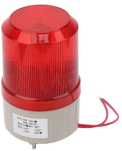 Lampe d'avertissement rotative LED 220 VAC, ampoule rouge, lumière stroboscopique flexible pour atelier, chantier, bloc de route