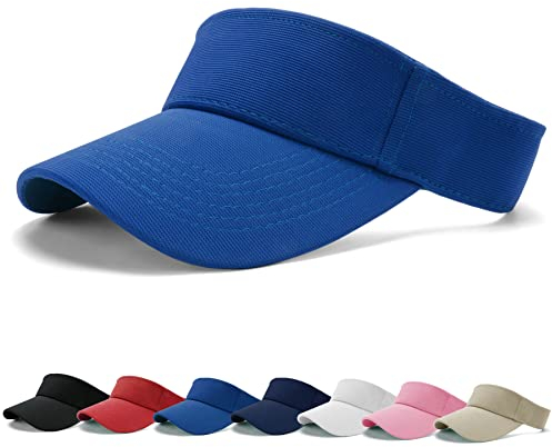 BLURBE Unisex Visor Cap Sonnenhut - Sandwich Golf Tenniskappe mit Sonnenblende, Baseball Kappe Baseballmütze Einstellbar Sommerhut mit Klettverschluss Freizeit Sommer Unisex