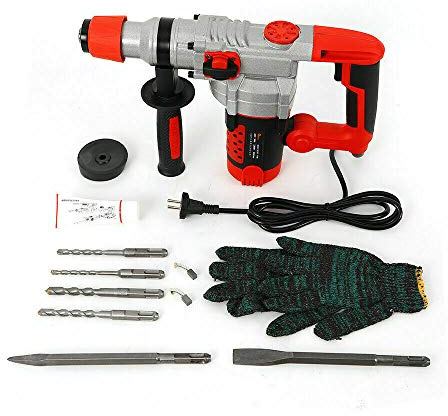 2000W Bohrhammer Schlagbohrmaschine mit Koffer, Bohrer, Meißel