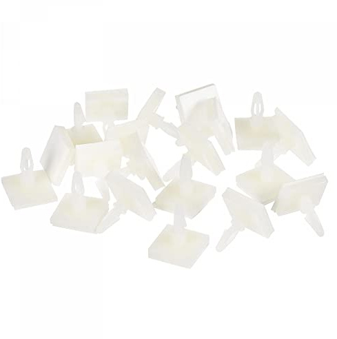 sourcing map 20 Pack Klebende PCB-Abstandshalter Kunststoffsäule 6,3mm für Leiterplatte