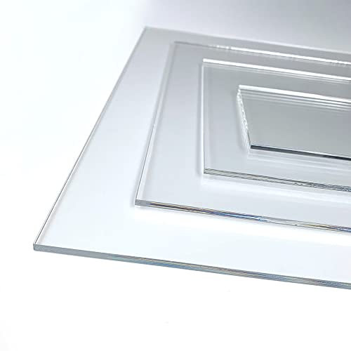 Plaque verre acrylique 1 mm. Feuille de verre acrylique. Verre acrylique transparent. Verre synthétique. Plaque PMMA XT. - 90 x 30 cm (900 x 300 mm) -