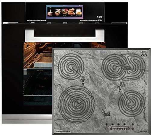Kaiser Cuisinière EH 6344 Four encastrable verre noir 79L + KCT 6715 F Ära Plaque de cuisson électrique 60 cm