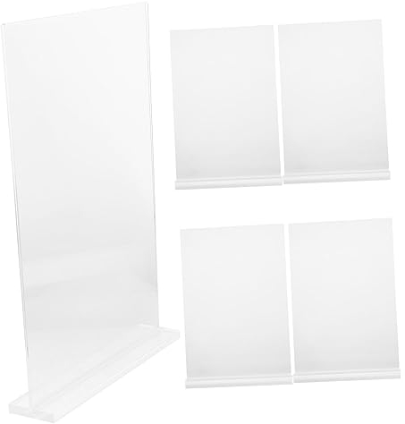 HOMSFOU 5er-Pack A4-menühalter Acryl-schildständer Desktop-displayständer Für Restaurant Hotel Büro
