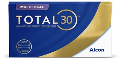 TOTAL30 Multifocal lenti a contatto mensili | 3 lenti | BC 8.4 mm | DIA 14.2 mm | ADD LOW | +01.00 diottrie