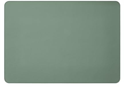 Eglooh - Oceano - Schreibtischunterlage echtem Leder Salbei Grün cm 70x50 - Handwerkliche Nähte und abgerundeten Kanten - Made in Italy
