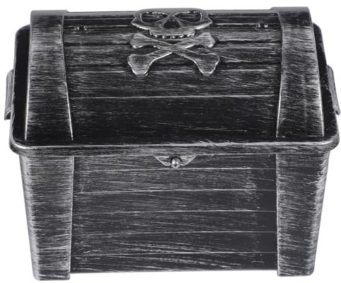 WOONEKY Piratenschatztruhe Piratenschatz Schatzkiste Jungen Und Mädchen Dekorative Piratenkiste