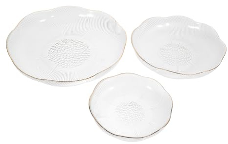 SOLUSTRE 3stücke -snack-tabletts Trockenfrüchte Nüsse Süßigkeiten Snacks Kekse Als Servierplatte Oder Dekoratives Schmucktablett
