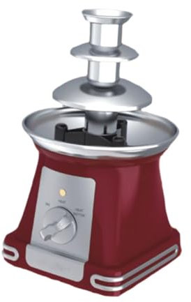 perfk Fondue eléctrico de 3 Niveles para un Queso de de Dulces para una máquina de Fuente de Acero Inoxidable fácilmente para Las