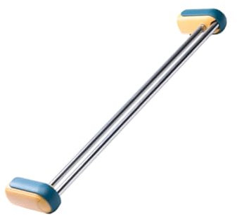 ULTECHNOVO Toallero De Baño Soporte Retráctil Diseño Doble Estante De Almacenamiento Acero Inoxidable Fácil Instalación