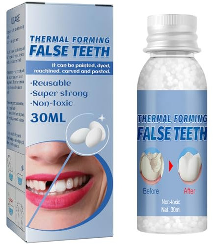 Care Spring Kit per Otturazioni Temporanee, Perle per La Riparazione di Otturazioni, Kit per La Riparazione di Denti, Granuli per La Riparazione di Denti Finti per Riparare Denti Rotti Mancanti